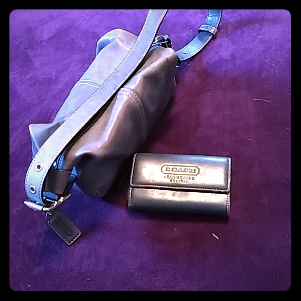 Coach purse and wallet set